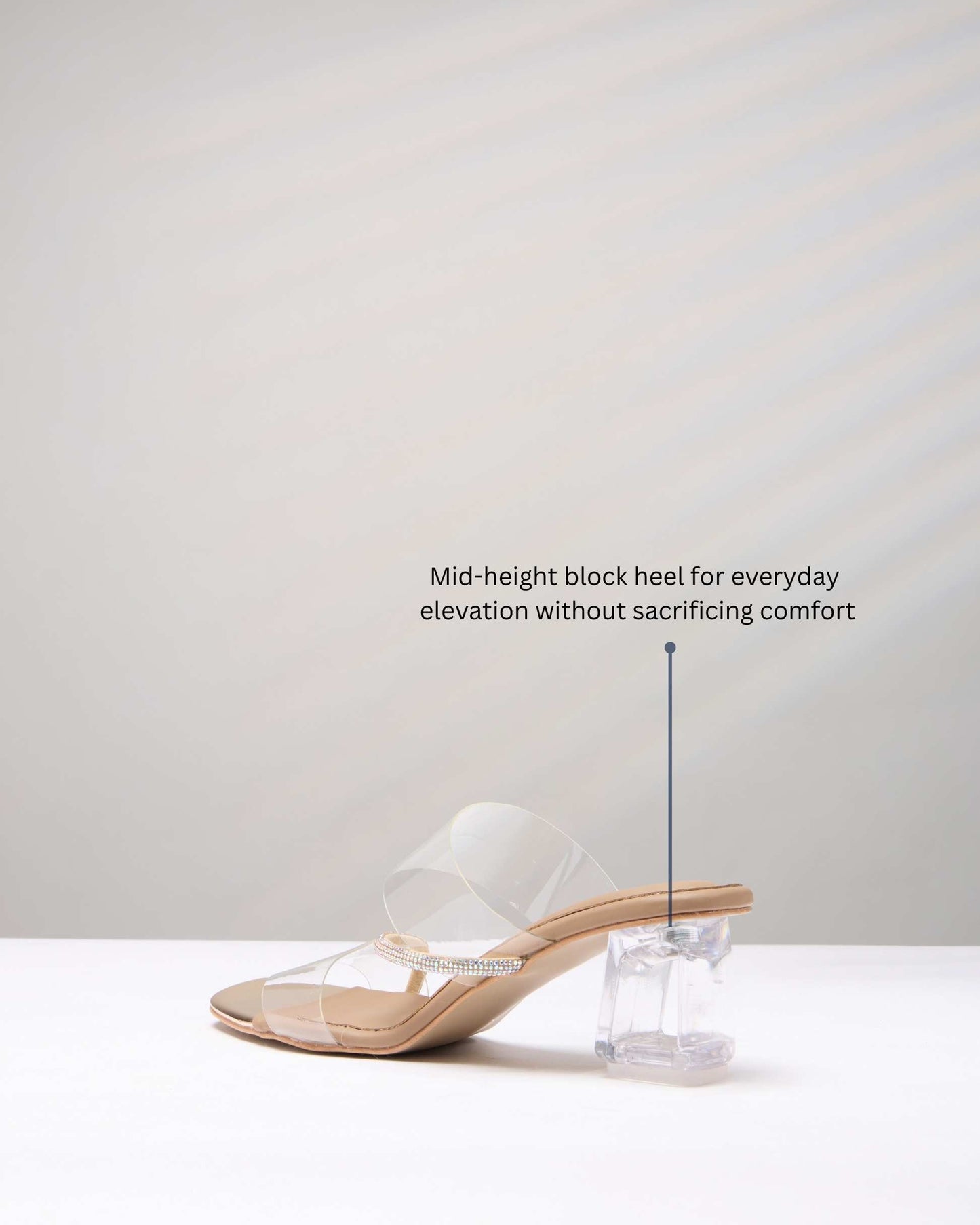 Luxora Transparent Block Heels