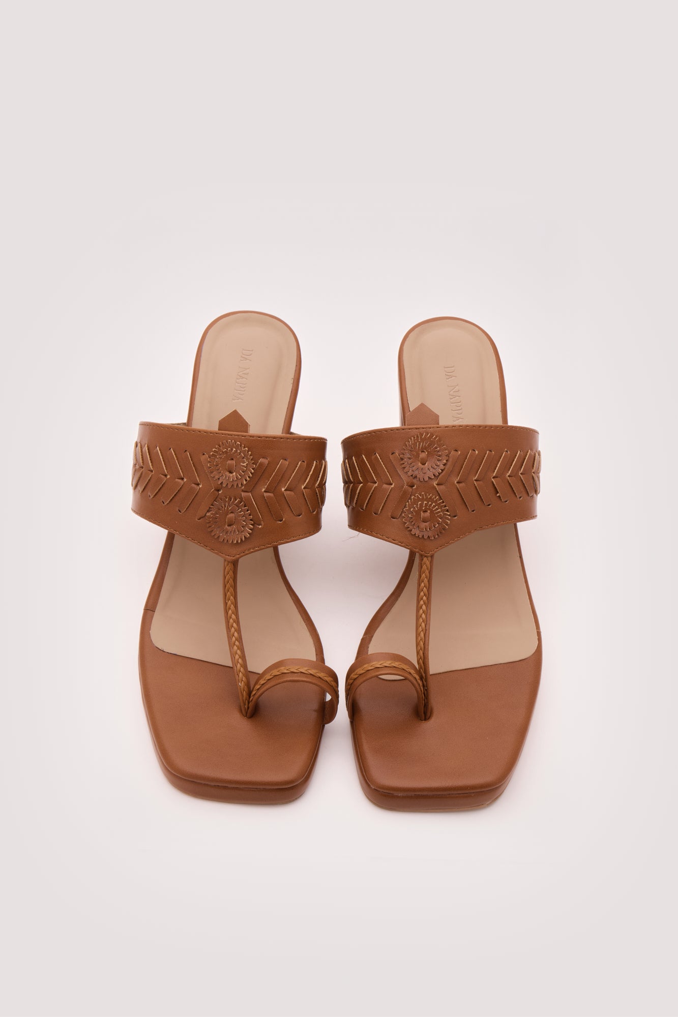 Myra Kolhapuri Heels(Tan)