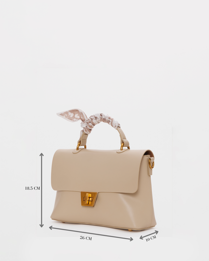 AUREN Scarf Top Handle Bag