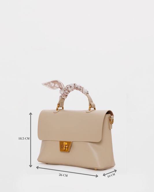 AUREN Scarf Top Handle Bag