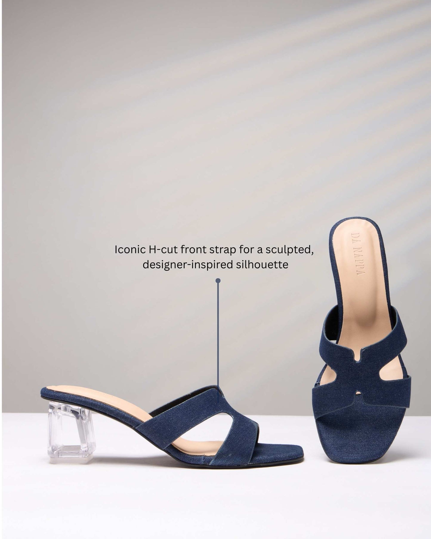 Zeirra Transparent Block Heels