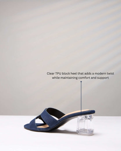 Zeirra Transparent Block Heels