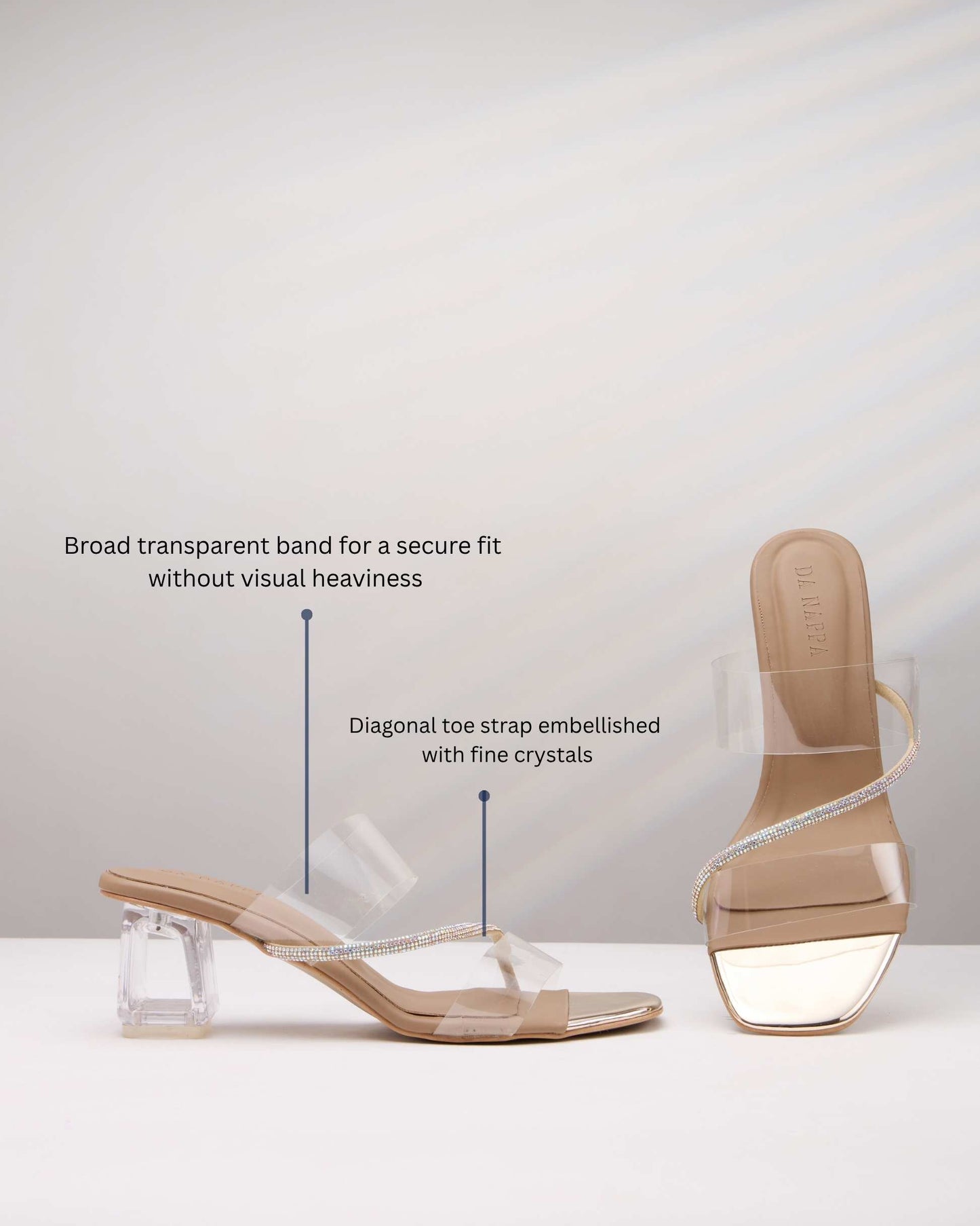 Luxora Transparent Block Heels