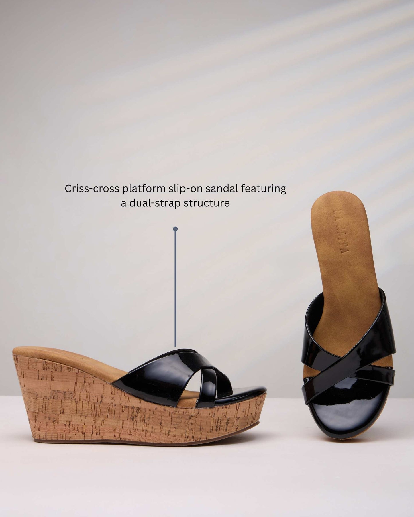 Twinora Cork Wedge Platform