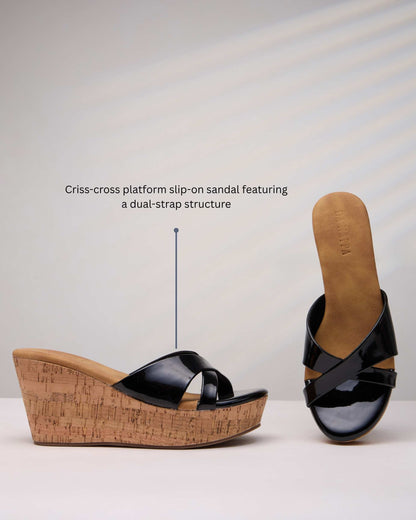 Twinora Cork Wedge Platform
