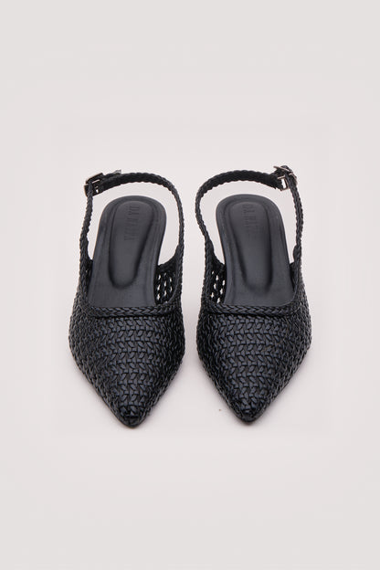 Vyra Weave Kitten Heels