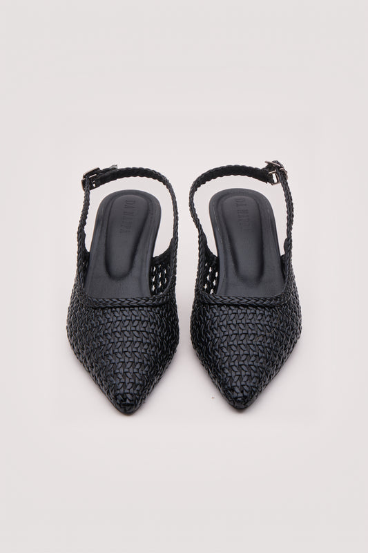 Vyra Weave Kitten Heels
