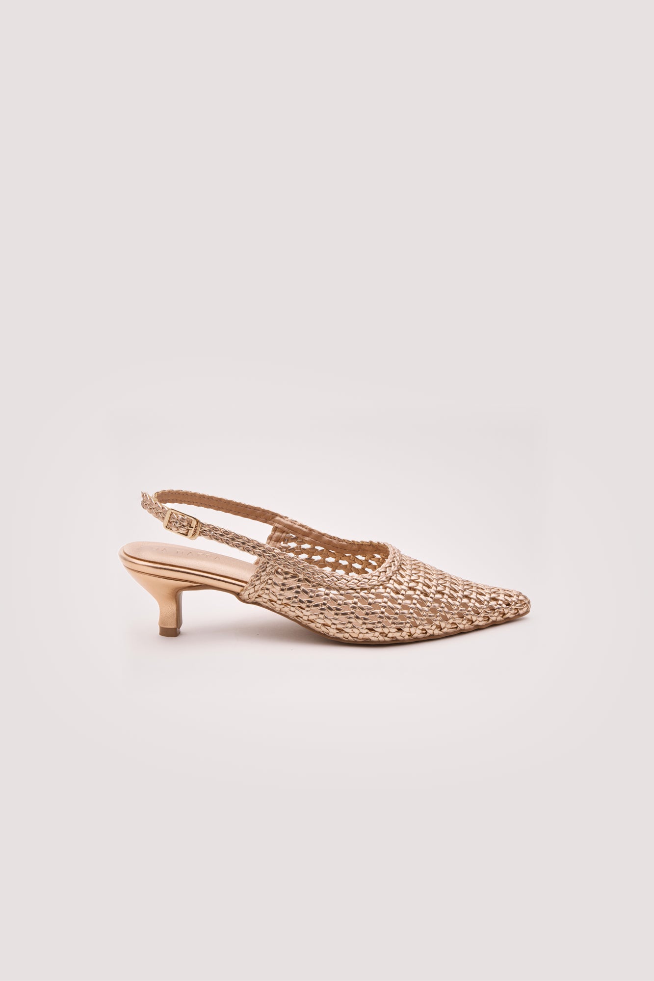 Vyra Weave Kitten Heels