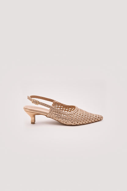 Vyra Weave Kitten Heels