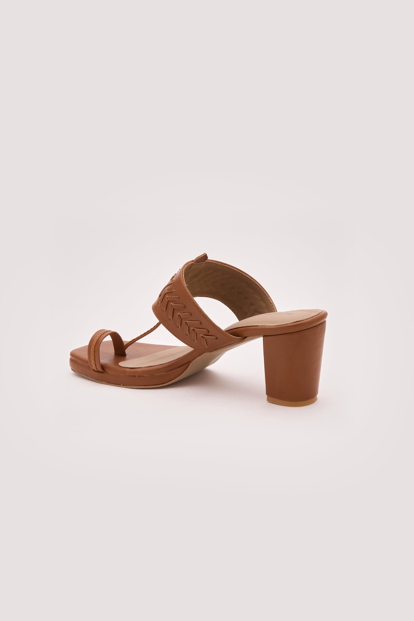 Myra Kolhapuri Heels(Tan)