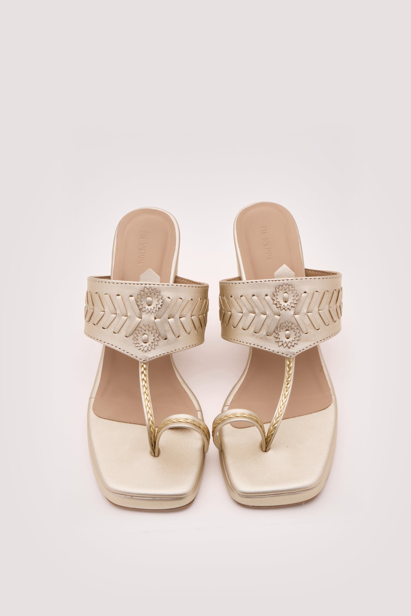 Myra Kolhapuri Heels(Gold)