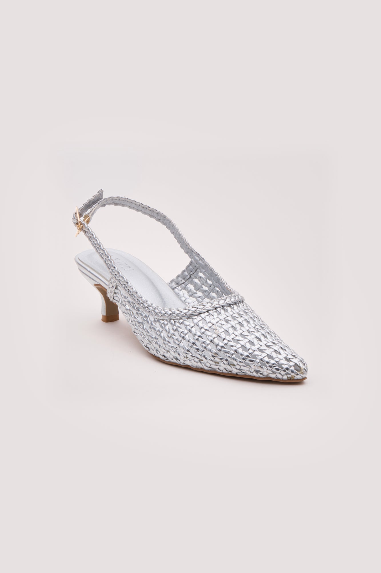 Vyra Weave Kitten Heels