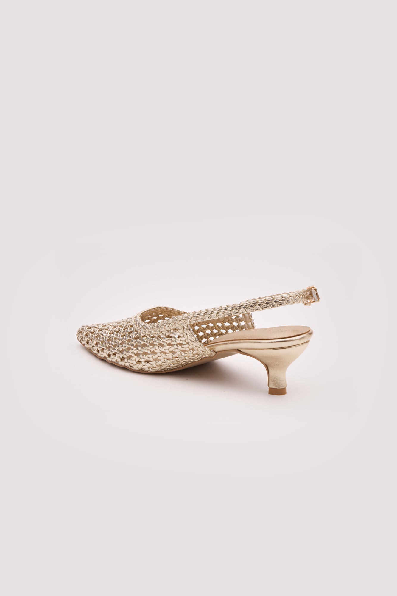 Vyra Weave Kitten Heels