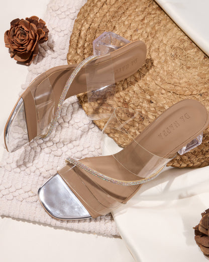 Luxora Transparent Block Heels