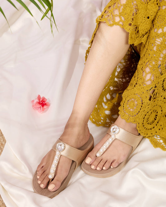Blush Pearl Slides