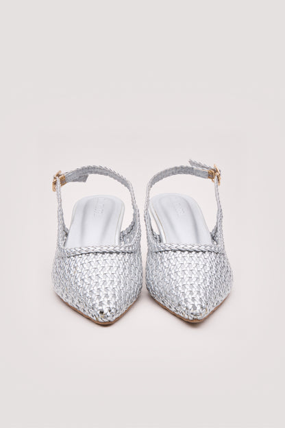 Vyra Weave Kitten Heels